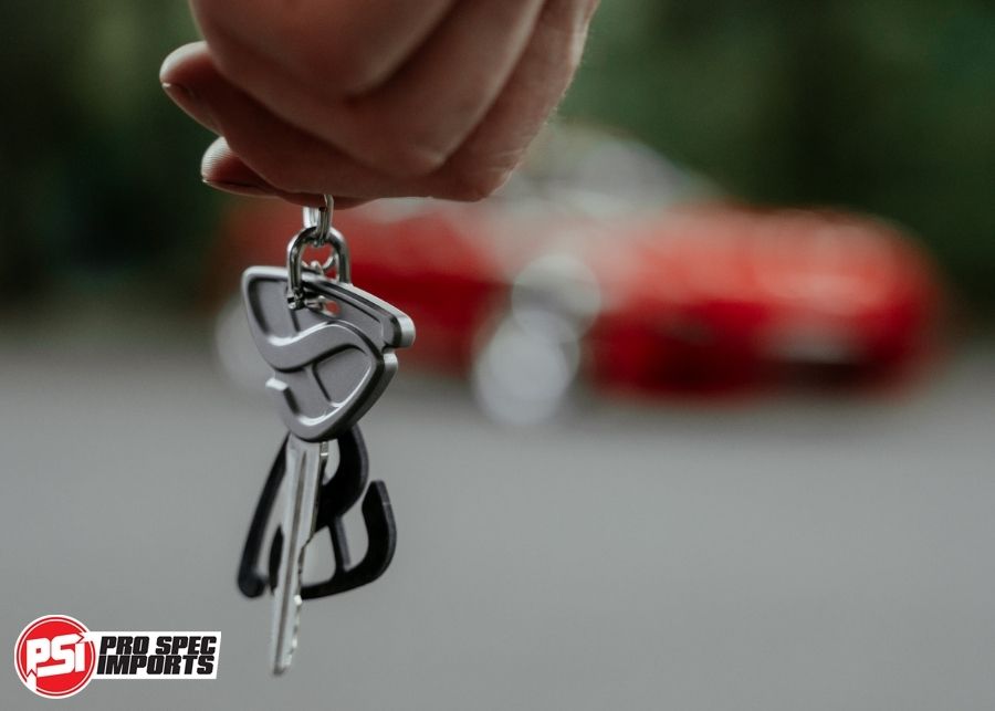 FD3S RX7 Key Blank - Polished Titanium GR6