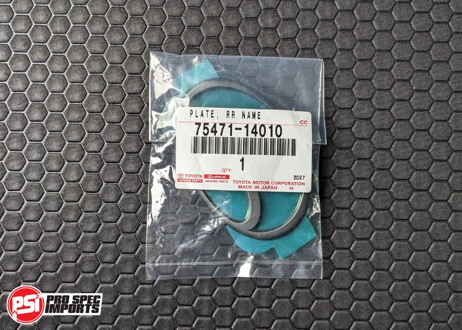 Genuine Toyota OEM JZA80 MKIV Supra Rear Hatch Badge Emblem | P/N 75471-14010