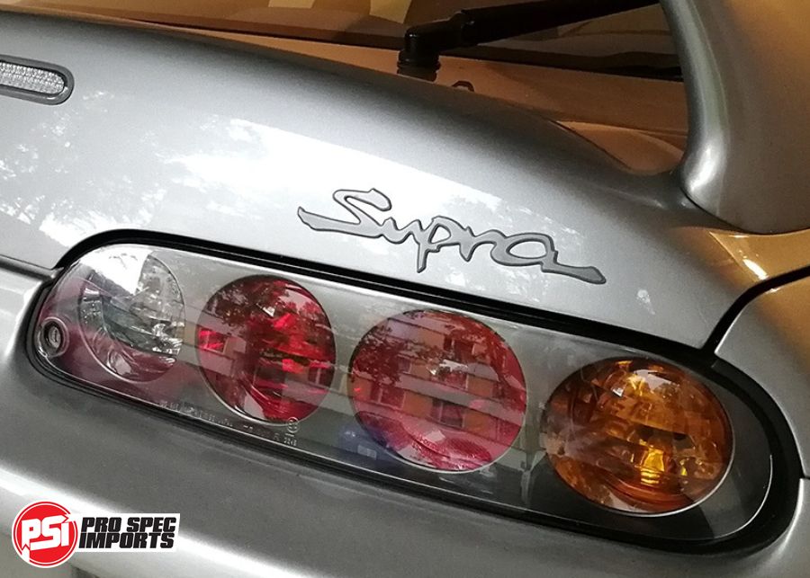 Genuine Toyota OEM JZA80 MK4 Supra Gel "Supra" Badge | P/N 75442-14280