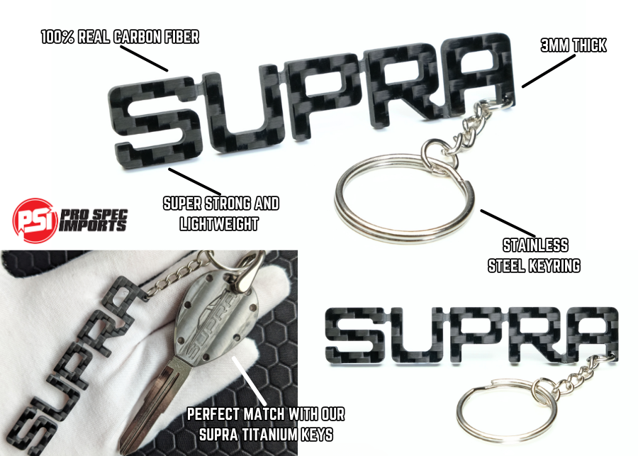 Carbon Fibre A70/MK3 Supra Keychain