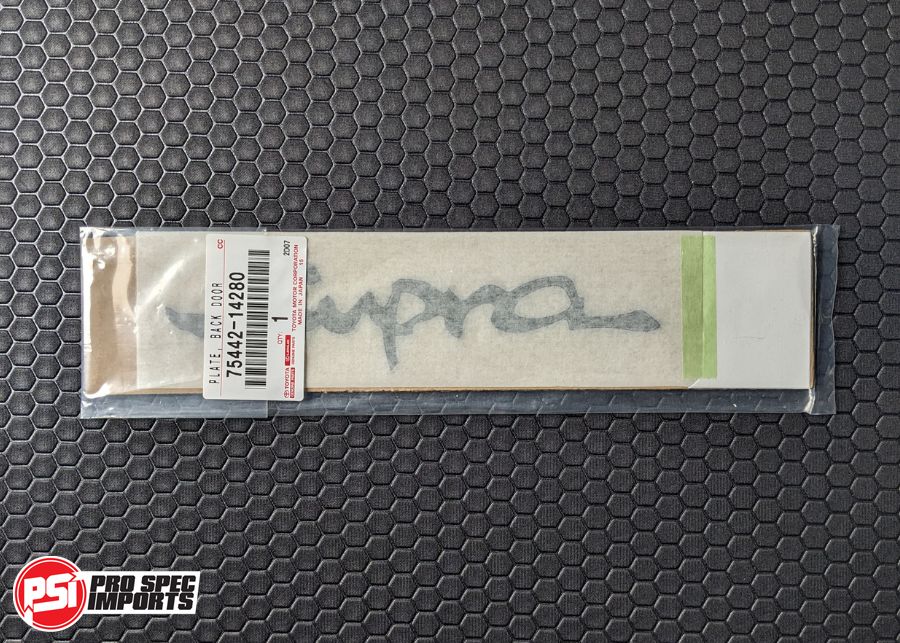 Genuine Toyota OEM JZA80 MK4 Supra Gel "Supra" Badge | P/N 75442-14280