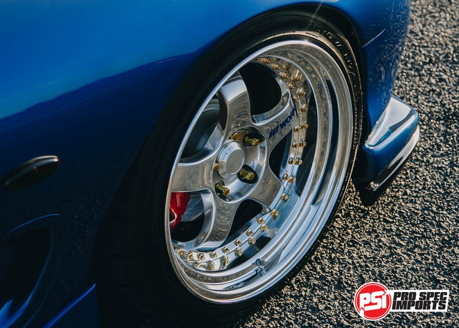 Work Meister S1 3P Centre Caps Billet CNC Alloy for Mazda – Pro