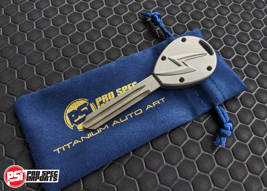 Billet Titanium S15 Silvia (1999 - 2002) Key Blank - Frosted Titanium - Pro Spec Imports - 