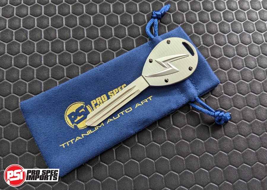 Billet Titanium S15 Silvia (1999 - 2002) Key Blank - Machine Finish - Pro Spec Imports - 