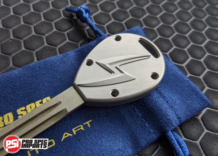Billet Titanium S15 Silvia (1999 - 2002) Key Blank - Frosted Titanium - Pro Spec Imports - 