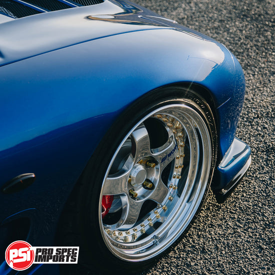 Load image into Gallery viewer, Work Meister S1 3P, 18&amp;quot; Centre Caps - Billet CNC Alloy - Suit Mazda RX7 FD3S FC, RX8, Cosmo, Mazda 6, Mazda 3, Rotor Hubcentric Ring 67.1mm
