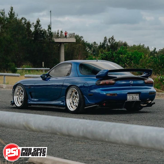 Load image into Gallery viewer, Work Meister S1 3P, 18&amp;quot; Centre Caps - Billet CNC Alloy - Suit Mazda RX7 FD3S FC, RX8, Cosmo, Mazda 6, Mazda 3, Rotor Hubcentric Ring 67.1mm
