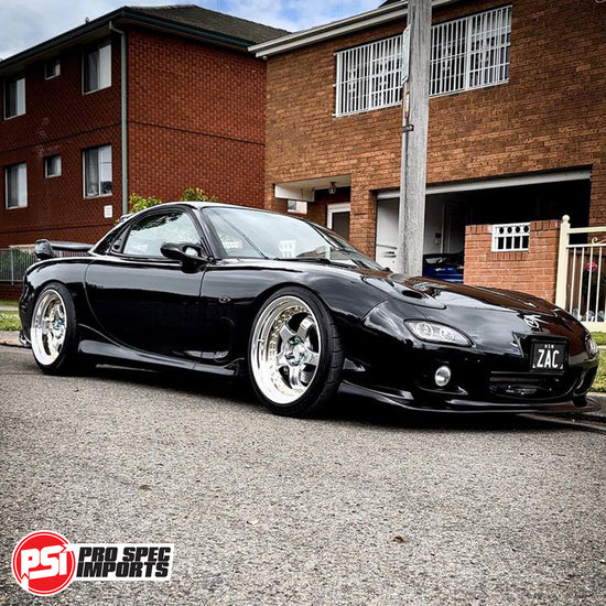 Load image into Gallery viewer, Work Meister S1 3P, 18&amp;quot; Centre Caps - Billet CNC Alloy - Suit Mazda RX7 FD3S FC, RX8, Cosmo, Mazda 6, Mazda 3, Rotor Hubcentric Ring 67.1mm

