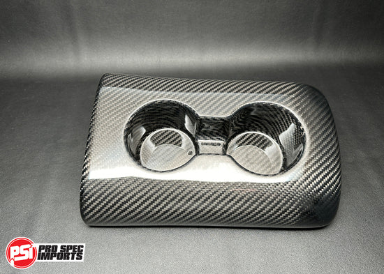 Cup Holder Armrest For A80 (Mk4) Supra, Carbon Fibre or Fiberglass