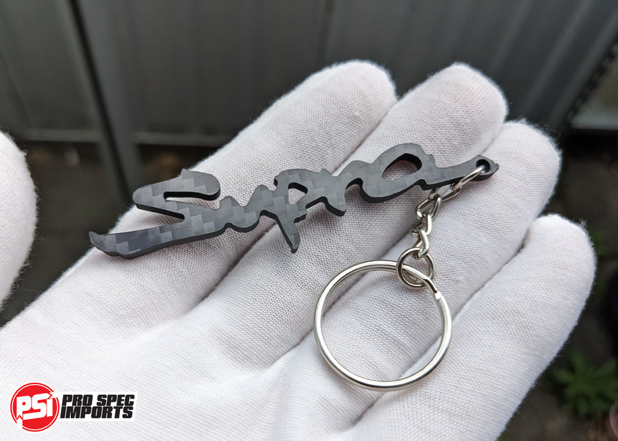 Carbon Fibre Supra Keychain