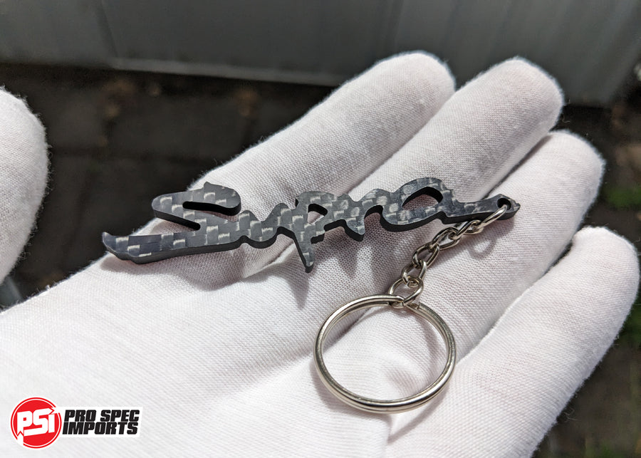 Load image into Gallery viewer, Carbon Fibre Supra Keychain
