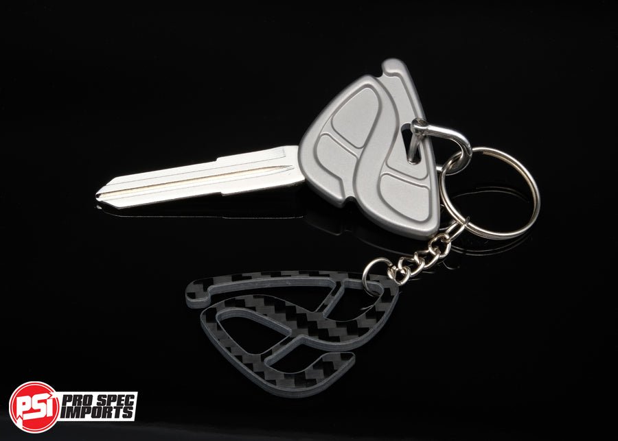 FD3S RX7 Key Blank - Frosted Titanium GR6 - Pro Spec Imports - 3PC KEY-COMBO - -