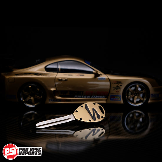 Load image into Gallery viewer, Collectors Edition 18K Gold CF - Titanium A80 (MK4) Supra Key + *ENTRY TO THE GOLD TOP SECRET 1/18 SUPRA GIVEAWAY*
