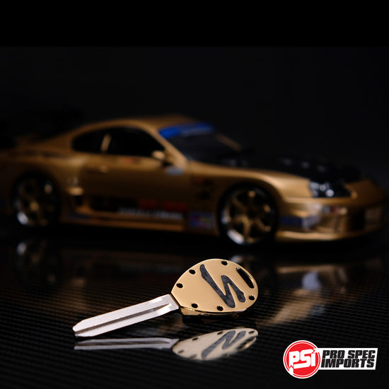 Load image into Gallery viewer, Collectors Edition 18K Gold CF - Titanium A80 (MK4) Supra Key + *ENTRY TO THE GOLD TOP SECRET 1/18 SUPRA GIVEAWAY*
