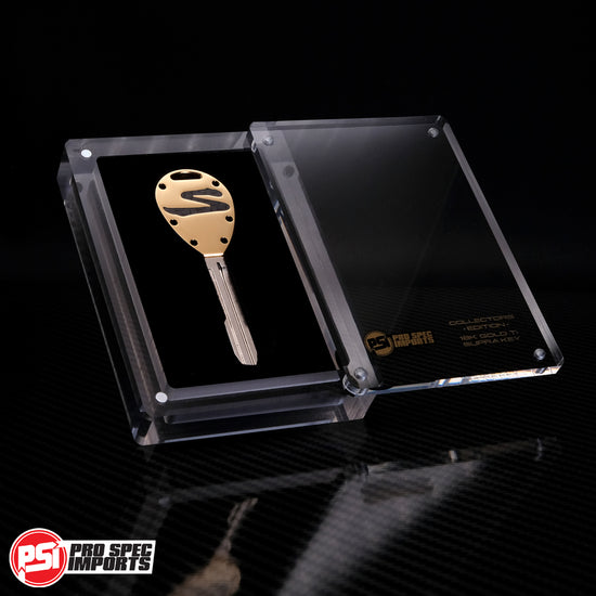 Load image into Gallery viewer, Collectors Edition 18K Gold CF - Titanium A80 (MK4) Supra Key + *ENTRY TO THE GOLD TOP SECRET 1/18 SUPRA GIVEAWAY*

