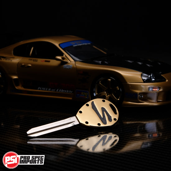 Load image into Gallery viewer, Collectors Edition 18K Gold CF - Titanium A80 (MK4) Supra Key + *ENTRY TO THE GOLD TOP SECRET 1/18 SUPRA GIVEAWAY*
