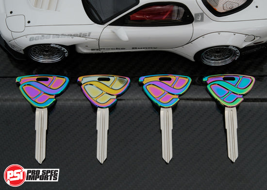 FD3S RX7 Key Blank - 'Neo Chrome PVD' Titanium GR6