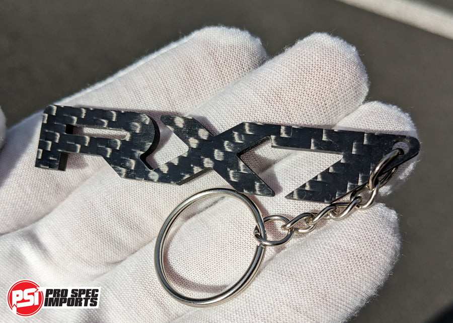 Carbon Fibre keychain for Mazda RX7 FD FC SA, rotor, rotary, gift, accessory