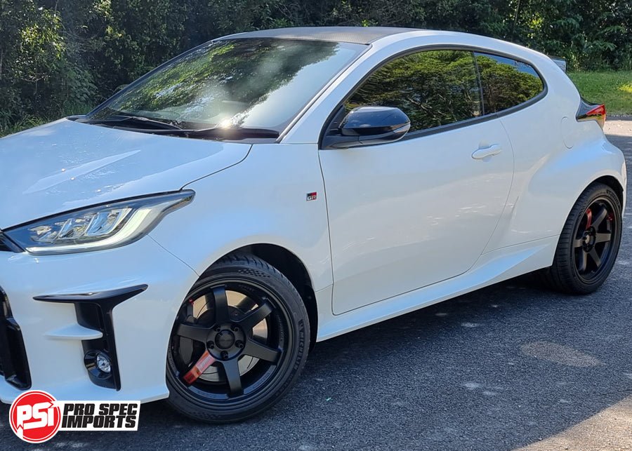 Volk Rays TE37SL & CE28SL Centre Caps - GR Yaris, GR Corolla, Camry - Billet Aluminum 6061 - T6, 60.1mm Hub Ring Hubcentric, 34mm Height - Pro Spec Imports - Bright Silver Anodised - 