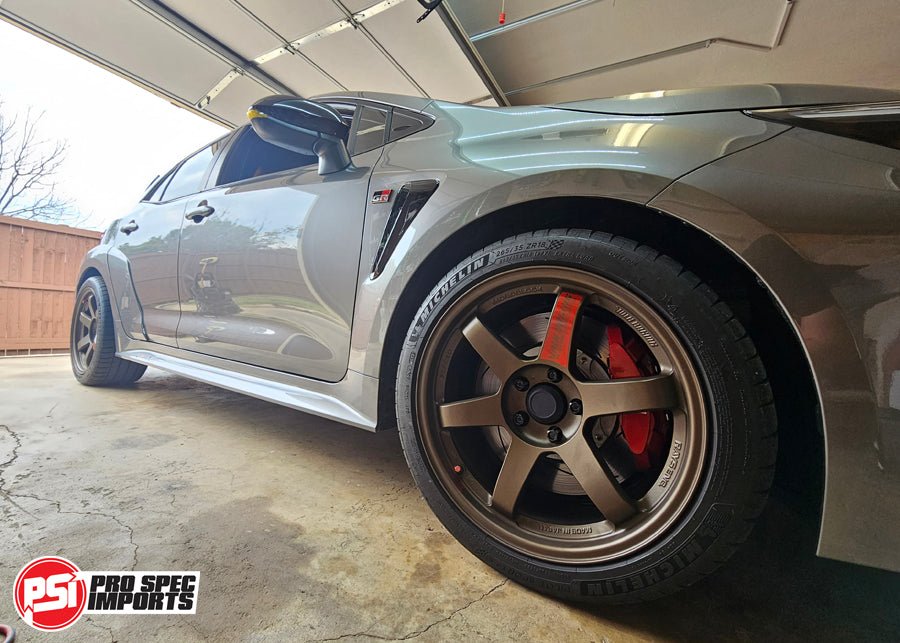 Volk Rays TE37SL & CE28SL Centre Caps, Suit GR Yaris / Corolla - 60.1mm Hub Ring Hubcentric - 34mm Height, Plastic - Pro Spec Imports - Plain Top - 