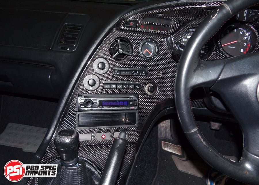 Supra Carbon Interior Set 12pc - Fits Series 2, '96 - '02 JDM Supra - Pro Spec Imports - Manual - Gloss Carbon - 