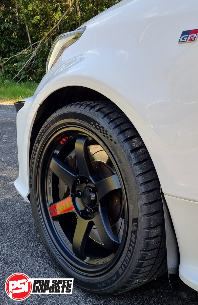 Volk Rays TE37SL & CE28SL Centre Caps - GR Yaris, GR Corolla, Camry - Billet Aluminum 6061 - T6, 60.1mm Hub Ring Hubcentric, 34mm Height - Pro Spec Imports - Bright Silver Anodised - 