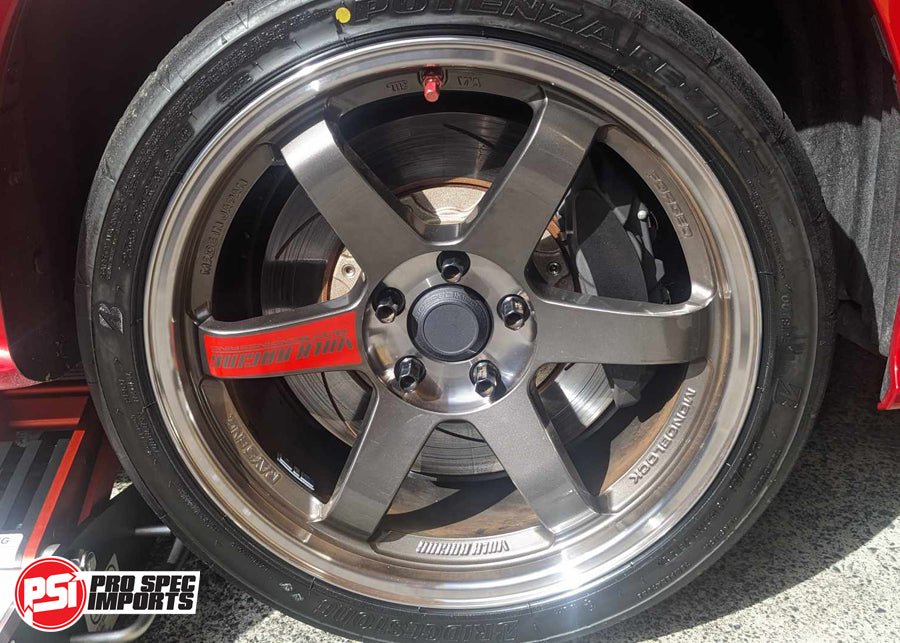 Volk Rays TE37SL & CE28SL Centre Caps, Suit GR Yaris / Corolla - 60.1mm Hub Ring Hubcentric - 34mm Height, Plastic - Pro Spec Imports - Plain Top - 