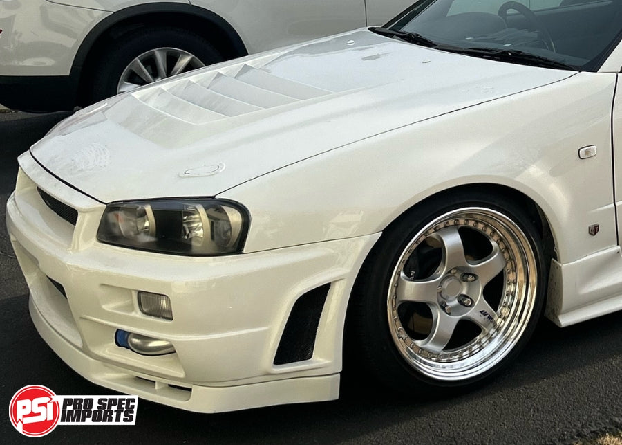 Work Meister S1 3P Centre Caps Billet CNC Alloy - Suit Nissan GTR, R32, R33, R34, R35, 66.1mm Hub ring hubcentric - 41mm Height