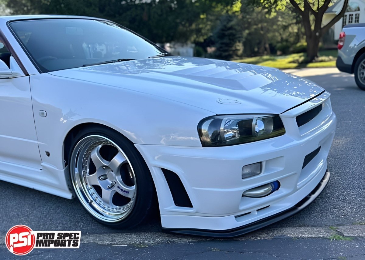 Work Meister S1 3P Centre Caps Billet CNC Alloy - Suit Nissan GTR, R32, R33, R34, R35, 66.1mm Hub ring hubcentric - 41mm Height - Pro Spec Imports - Clear Anodised Machined Silver - 18