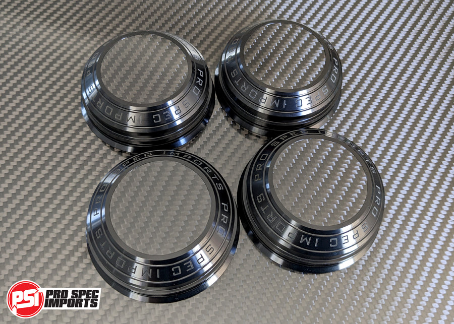 Work Meister S1 3P Centre Caps, Suit GR Yaris, GR Corolla, Camry - Billet Aluminum 6061-T6, 60.1mm Hub Ring Hubcentric, 34mm Height