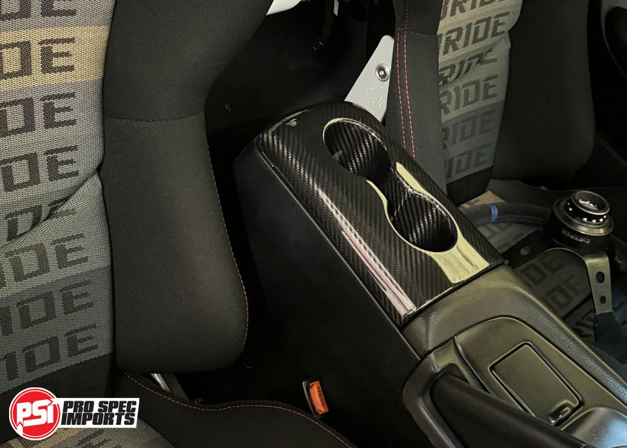 Cup Holder Armrest For A80 (Mk4) Supra, Carbon Fibre or Fiberglass