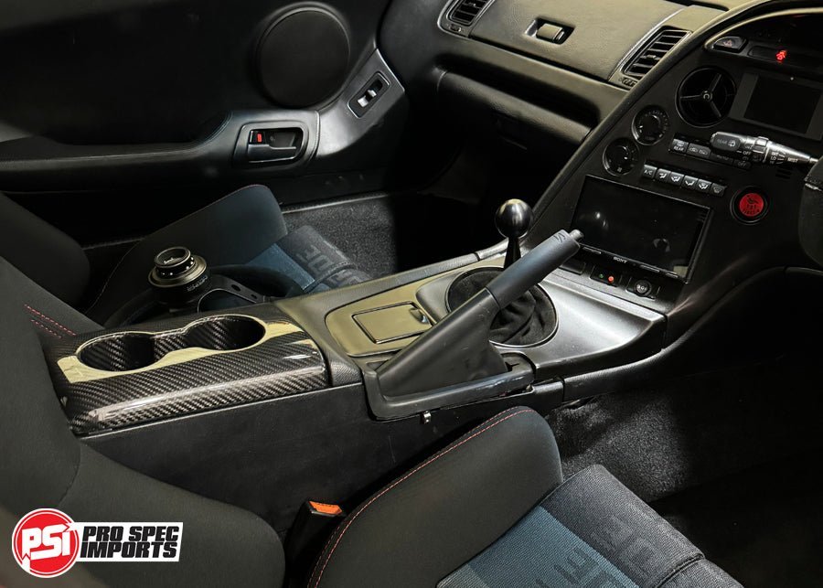Cup Holder Armrest For A80 (Mk4) Supra, Carbon Fibre or Fiberglass - Pro Spec Imports - Forged Carbon Fibre - Right Hand Drive (JDM RHD) - 