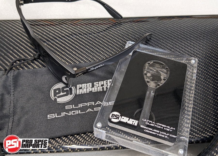 Limited Edition (99pc) Superlight Forged Carbon Supra Key + Polarized Supra Sunglasses - Pro Spec Imports - ADD KEY DISPLAY CASE - 