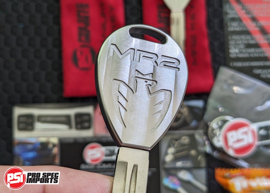 Billet Titanium MR2 SW20 (1989 - 1999) Key Blank - Machine Finish - Pro Spec Imports - 