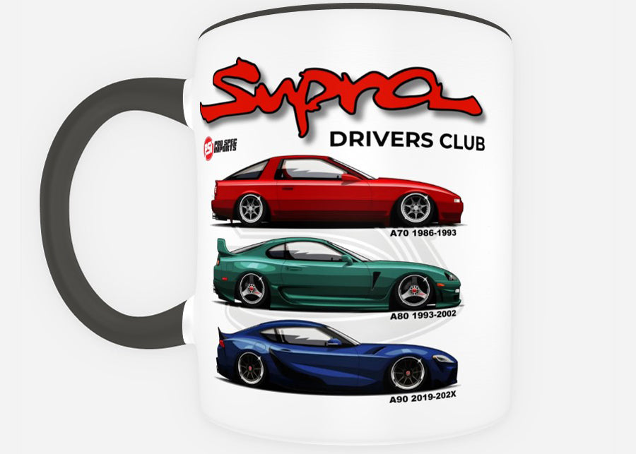 Supra 'Drivers Club' A70 (MK3), A80 (MK4), A90 (MK5) Coffee Mug