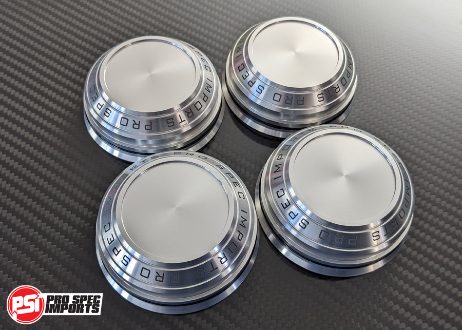 Work Meister S1 3P Centre Caps, Suit GR Yaris, GR Corolla, Camry - Billet Aluminum 6061-T6, 60.1mm Hub Ring Hubcentric, 34mm Height