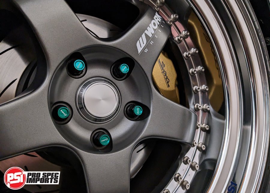 Centre Caps for Work Meister S1 3P/2P, Suit Toyota/Lexus PCD: 5x114.3, Hub Centric Ring 60.1mm to 73.1mm, 6061 - T6 Aluminium - Pro Spec Imports - Work Meister S1 3P | 18" - Black Anodised - 