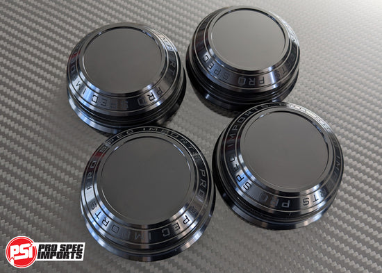 Work Meister S1 3P Centre Caps, Suit GR Yaris, GR Corolla, Camry - Billet Aluminum 6061-T6, 60.1mm Hub Ring Hubcentric, 34mm Height