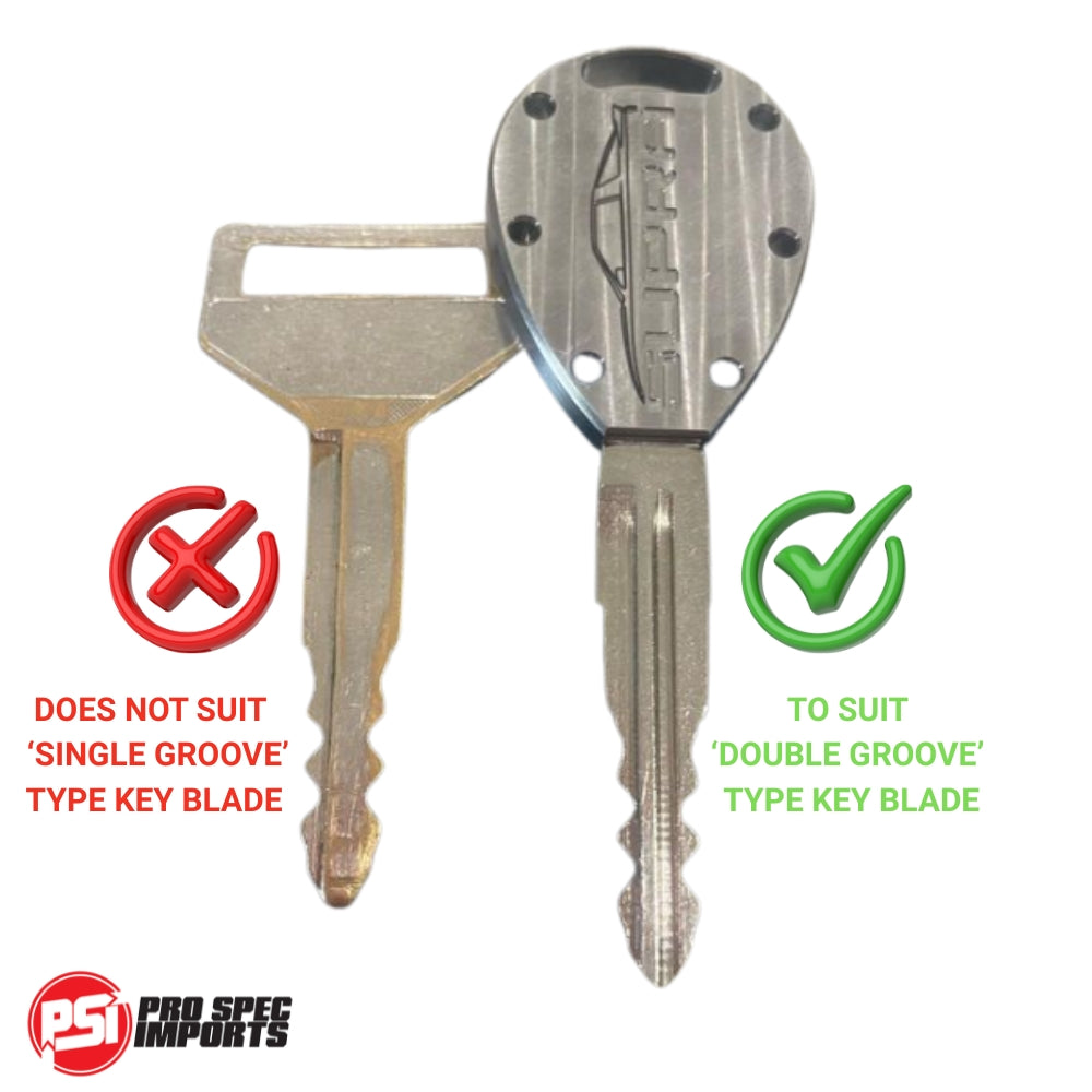 Suit Toyota A70 (MK3) Supra Titanium Key Blank - Machine Finish