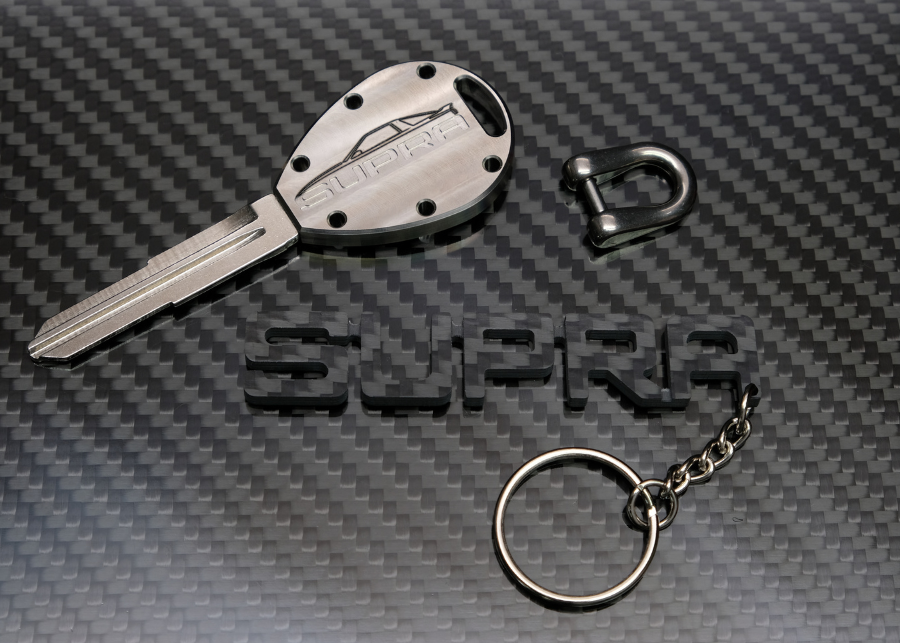 Suit Toyota A70/MK3 Supra Titanium Key Blank - Machine Finish