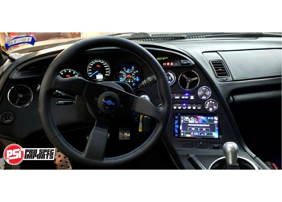 Euro Supra Interior - Brushed Stainless Billet HVAC Deluxe 10pc Combo - Pro Spec Imports - Stainless Dials - 