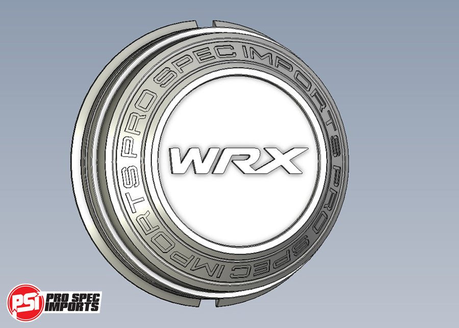 Suit Rays TE37SL and TE37 Centre Caps - To Suit Subaru PCD 5x114.3, 56.1MM to 73.1MM Hubring - Pro Spec Imports - WRX Logo - 