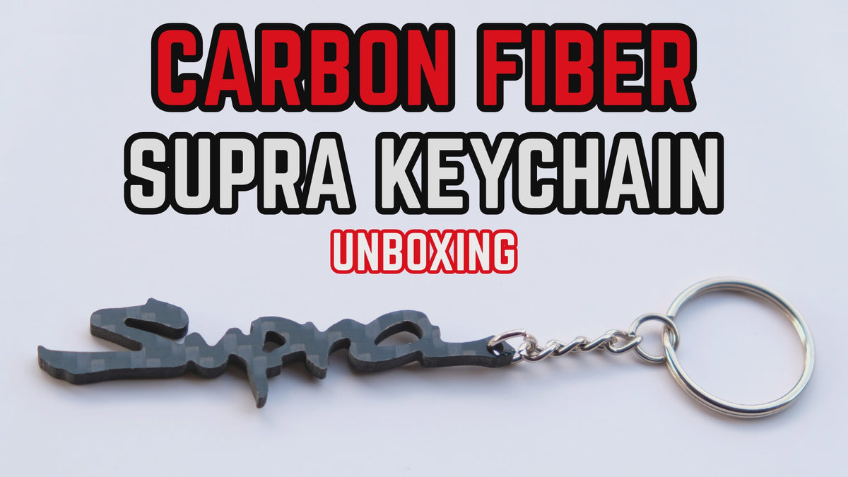 Carbon Fibre Supra Keychain