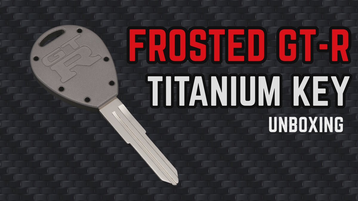 Billet Titanium R32 / R33 Skyline GTR Key Blank - Frosted Titanium