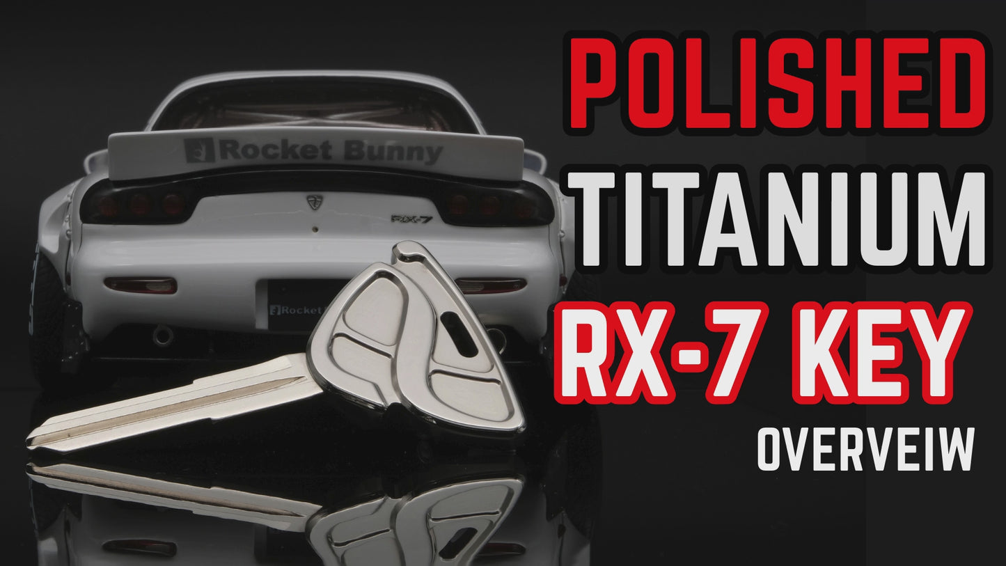 Load and play video in Gallery viewer, FD3S RX7 Key Blank - Polished Titanium GR6
