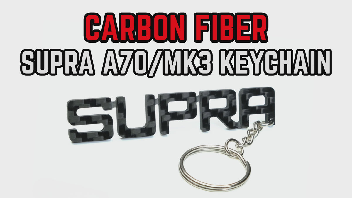 Carbon Fibre A70/MK3 Supra Keychain
