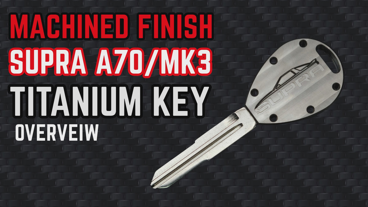 Suit Toyota A70/MK3 Supra Titanium Key Blank - Machine Finish