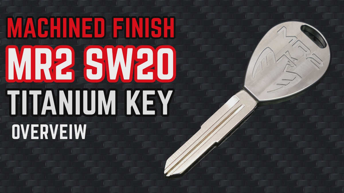 Titanium Key For Toyota MR2 SW20  '89-'99 / MR-S ZZW30 '99-'07 Custom Uncut Master Blank - Machine Finish