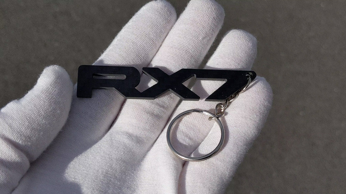 Carbon Fibre keychain for Mazda RX7 FD FC SA, rotor, rotary, gift, accessory