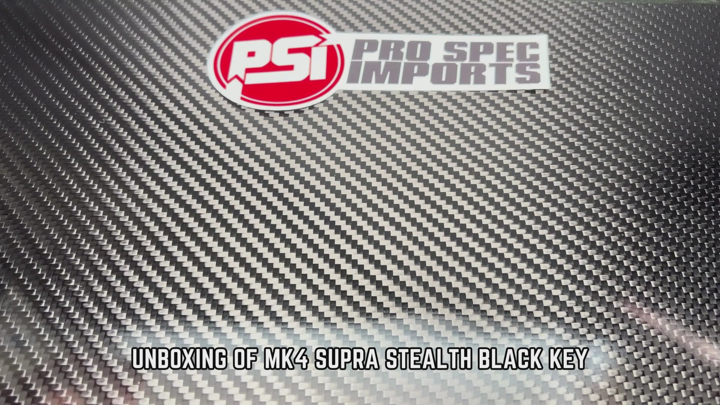 Load and play video in Gallery viewer, Stealth Black PVD - Titanium Mk4 Supra Key
